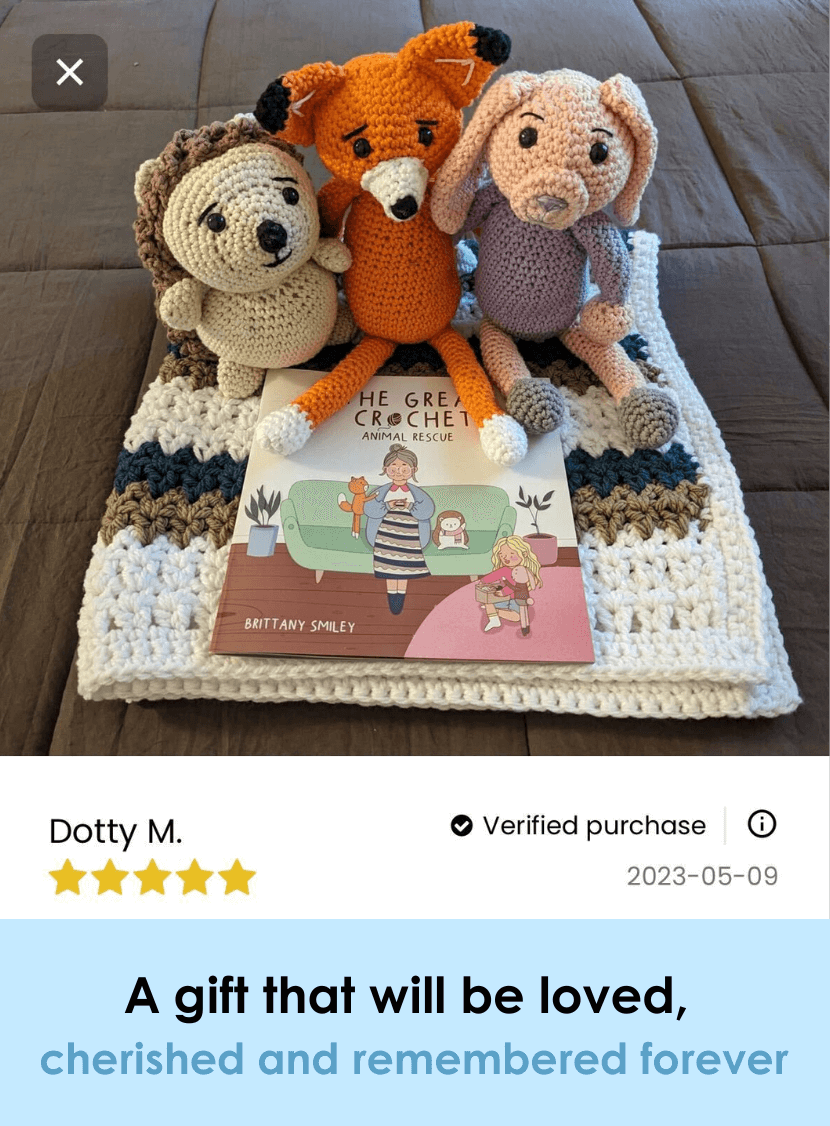 The Great Crochet Animal Rescue Illustrated Book & Bunny Crochet Pattern