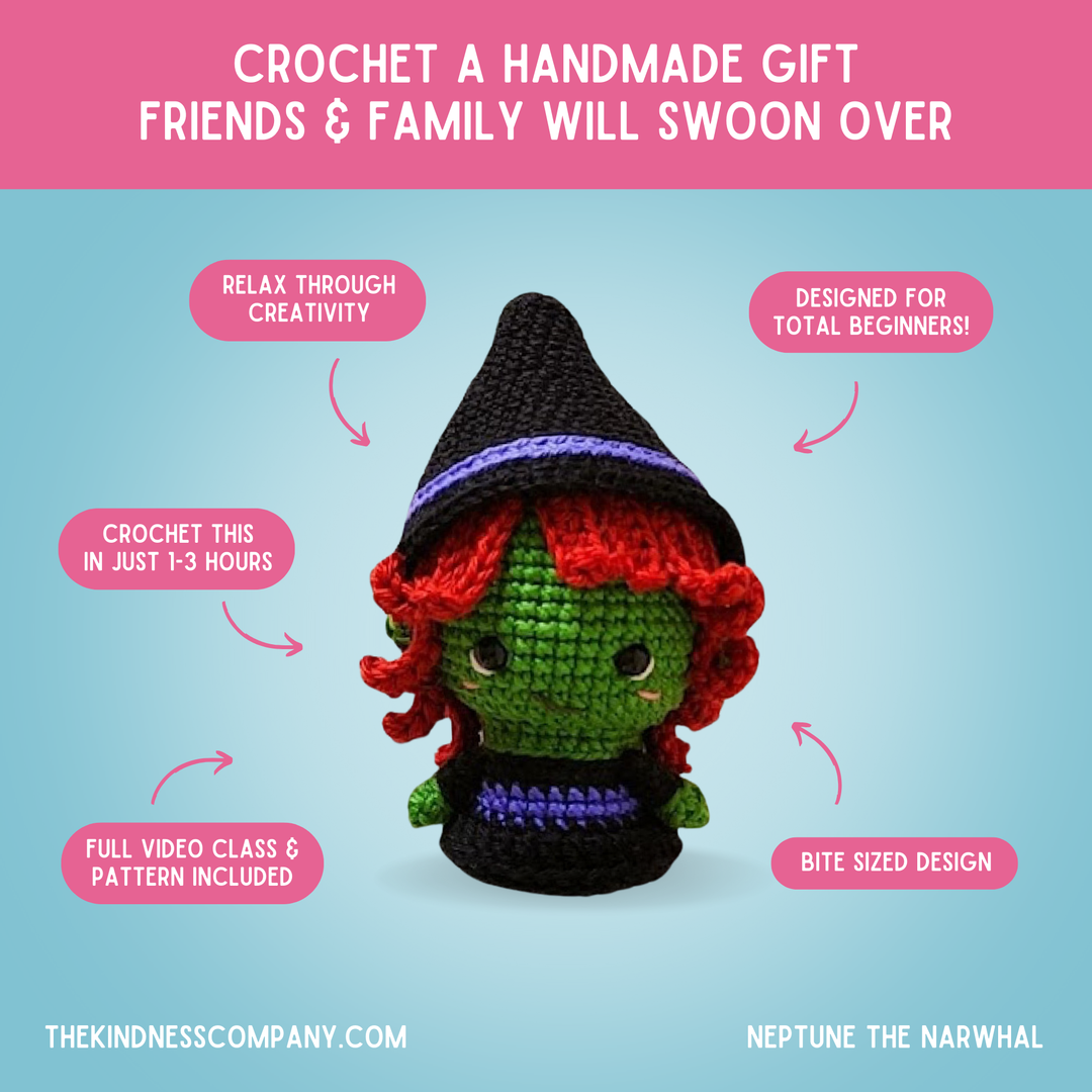 Witch Crochet Pattern & Matching Card: "You're Magic"