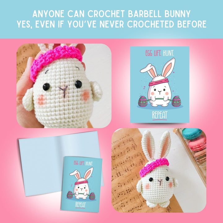 Bunny Crochet Pattern & Matching Card: "Easter"