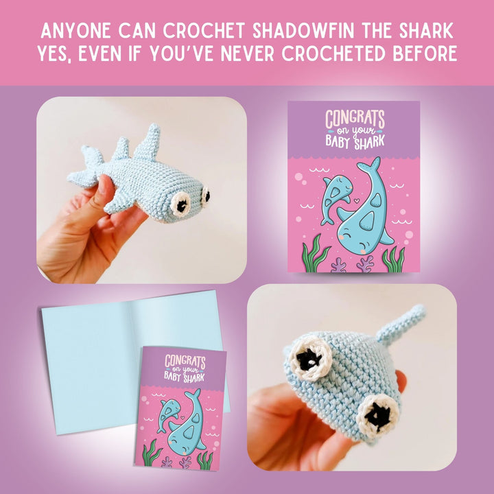 Shadowfin the Shark & Matching Baby Congratulations Card