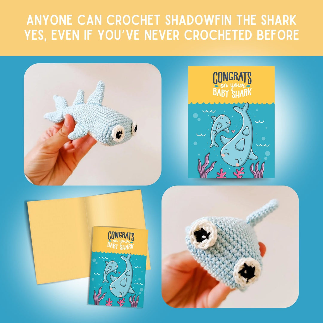 Shadowfin the Shark & Matching Baby Congratulations Card