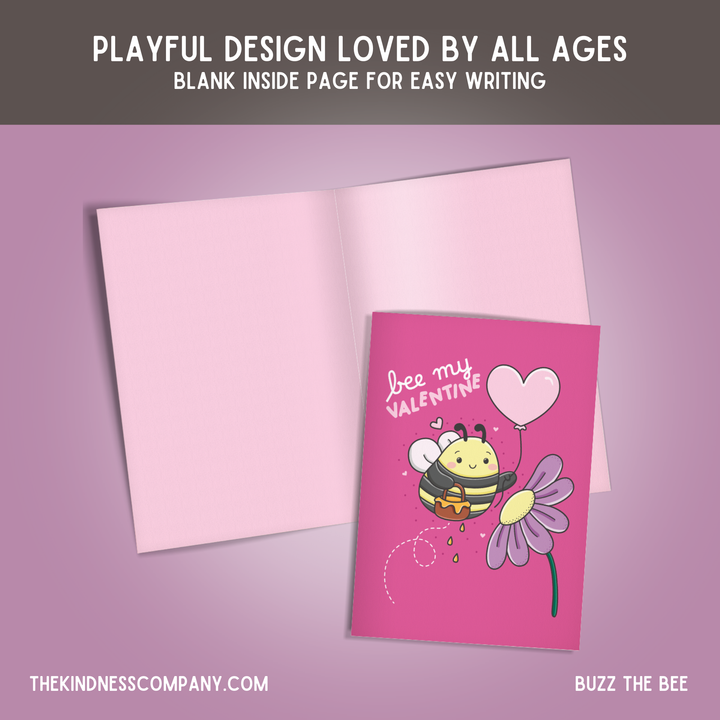 Bee Crochet Pattern & Matching Card: "Bee My Valentine"