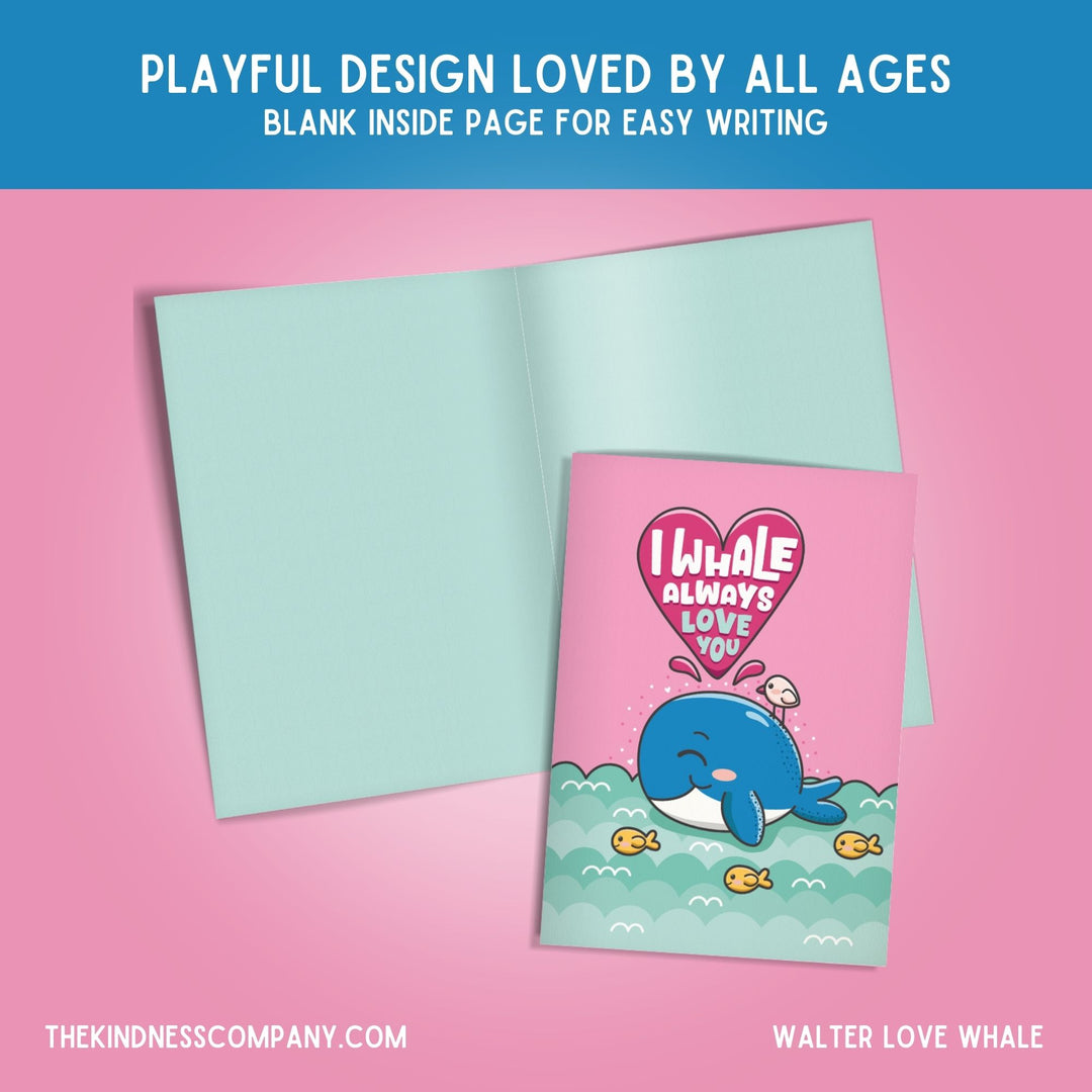 Whale Crochet Pattern & Matching Card: "Always Love You"