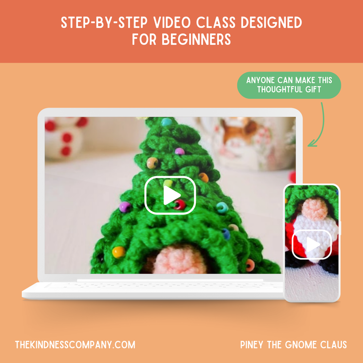 Gnome Claus Crochet Pattern & Matching Card: "Gnome For The Holidays"