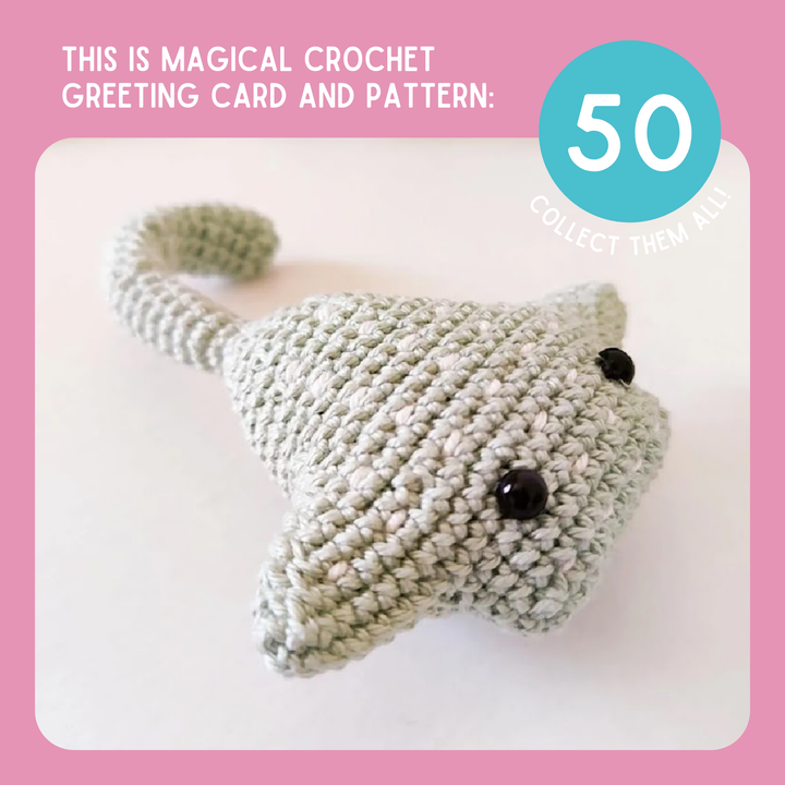 (Limit 1 Per Customer Please) Rayna The Stingray Crochet Pattern & Matching Greeting Card: Get 1 Free