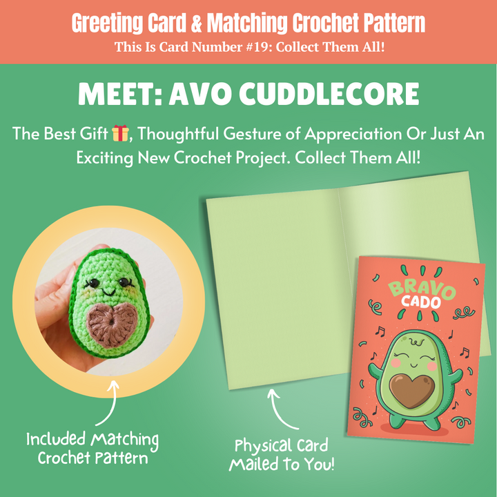 Quick Crochet Pattern & Card Bundle - Get 8  Acts Of Crochet Kindness Greeting Cards and Patterns