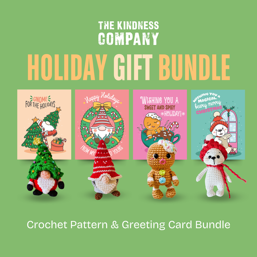 Gnome Claus Crochet Pattern & Matching Card: "Gnome For The Holidays"