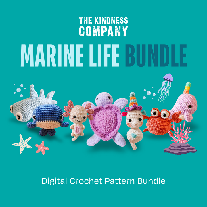 Marine Life Digital Pattern Bundle 7 Crochet Patterns