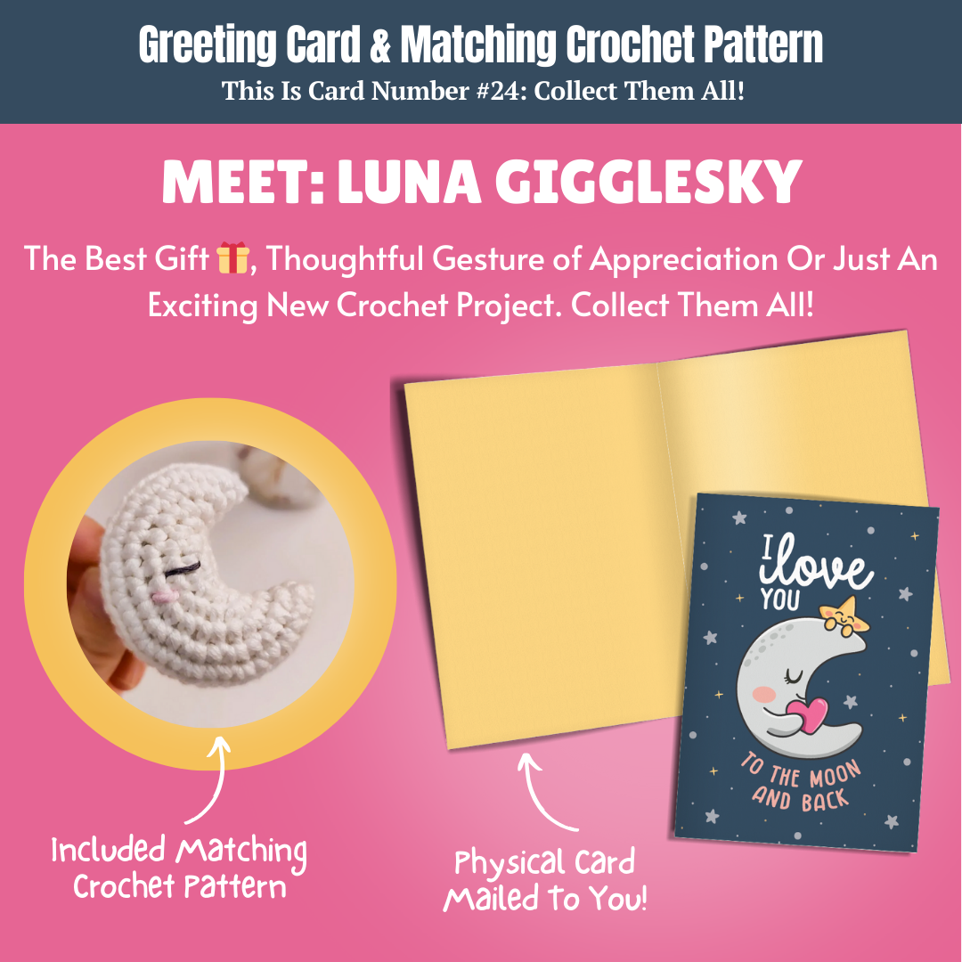 Quick Crochet Pattern & Card Bundle - Get 8  Acts Of Crochet Kindness Greeting Cards and Patterns