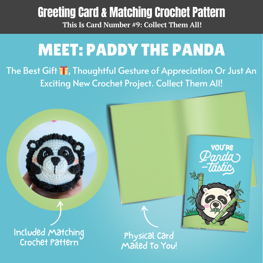 Sampler Pack: Master Crochet Skills With This Greeting Card & Pattern Combo Bundle