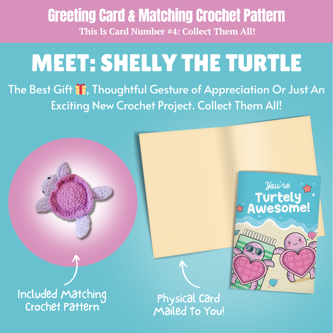 Quick Crochet Pattern & Card Bundle - Get 8  Acts Of Crochet Kindness Greeting Cards and Patterns