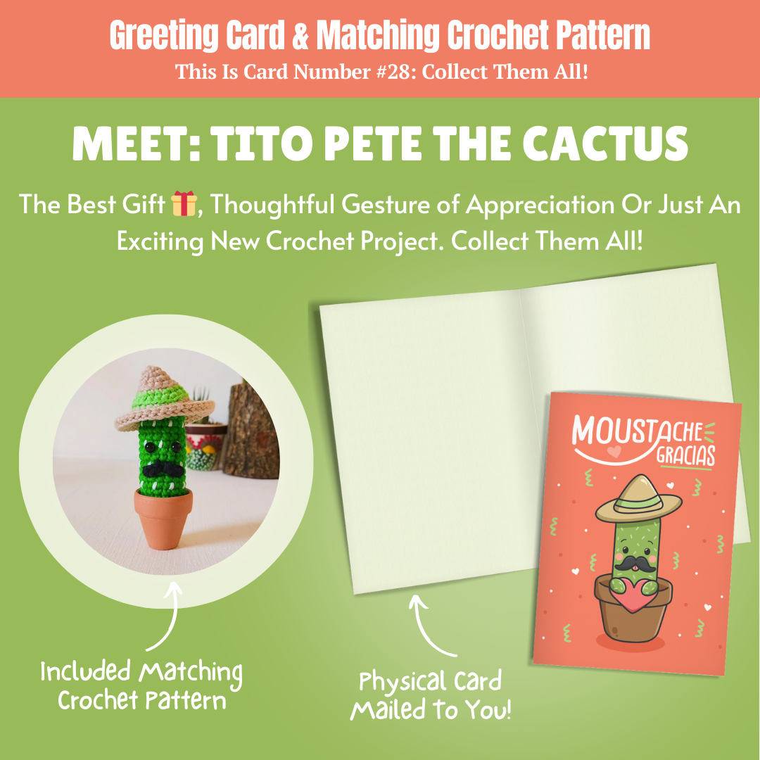 Mega Bundle: 32 Crochet Greeting Cards & Matching Patterns Bundle