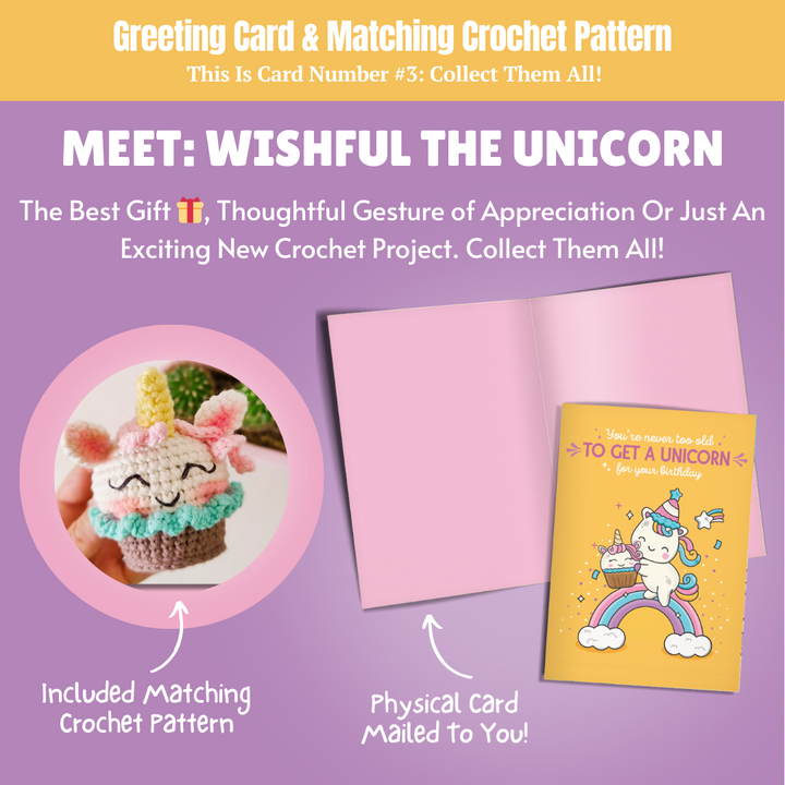 Mega Bundle: 32 Crochet Greeting Cards & Matching Patterns Bundle