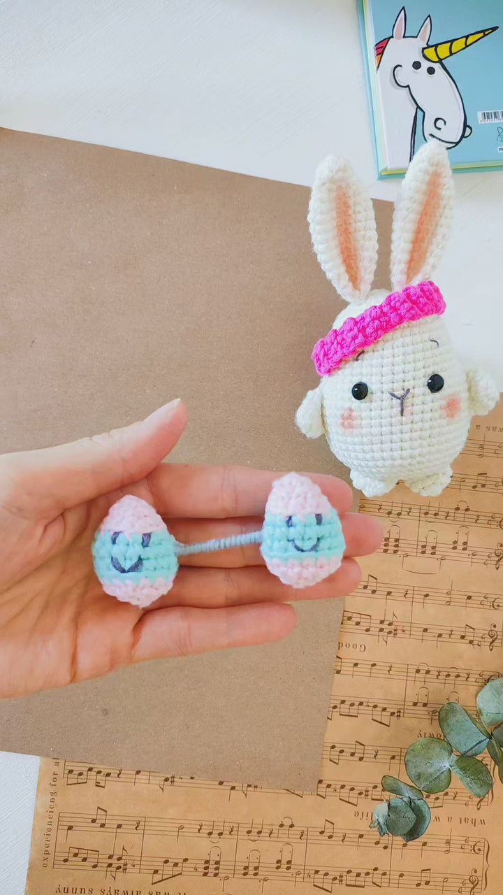 Bunny Crochet Pattern & Matching Card: "Easter"